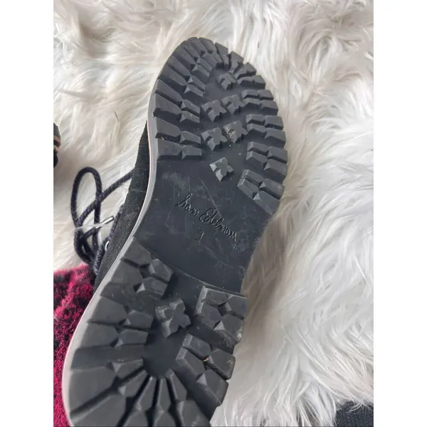 SAM EDELMAN Bowen $300 Suede Fur Collar Hiking Boots Booties Women's 9 - Image 4