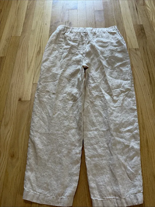 Quince 100% European Linen Pants 25" Oxford Sz S - Image 7