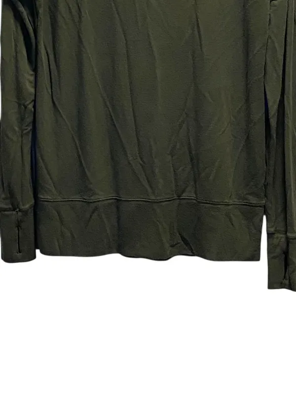 Athleta Chakra Backless Sweatshirt Olive Green Size M Yoga Gym Workout Lounge - Image 8