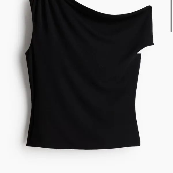H&M Divided Twist-Detail One-Shoulder Top in black - Image 9