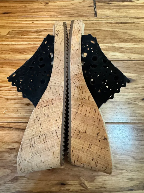 Vaneli Camme Black wedge sandal Cork Heel Size 6.5 - Image 6