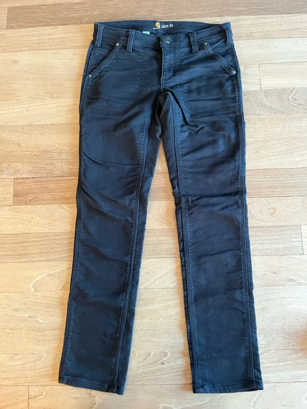 Carhartt Women’s Slim Knit Dungaree Pant - Image 2