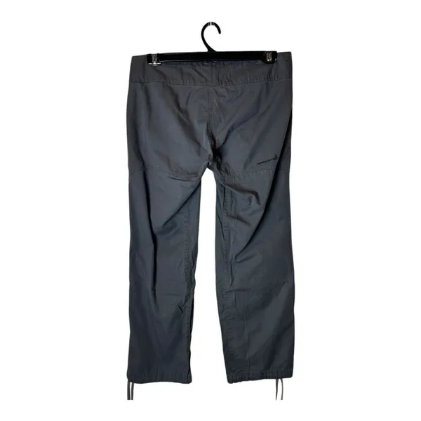 Mammut Pants Women 10 Gray Cotton Straight Leg Adjustable Hem‎ Outdoor Gorpcore - Image 2