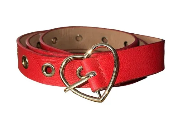 Red heart buckle belt - Image 3