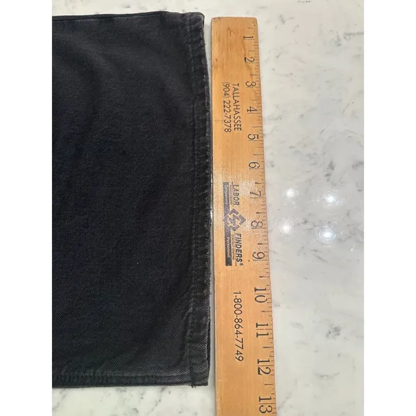 American Eagle Super High-Rise Ultra Wide Leg Jeans Black Strigid Womens 8 Short - Image 12