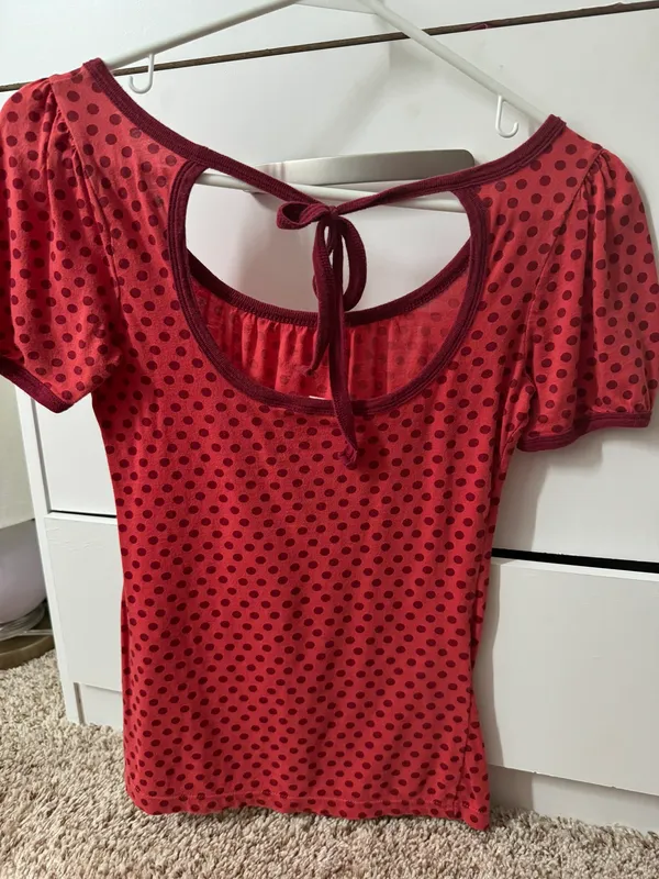 Aeropostale Polkadot Blouse - Image 2