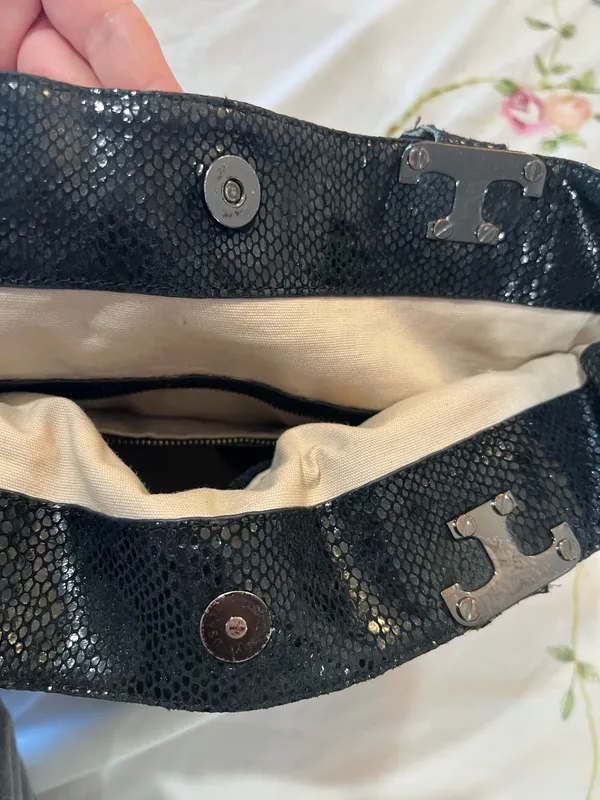 Tory Burch Black Canvas Tote Bag - Image 10
