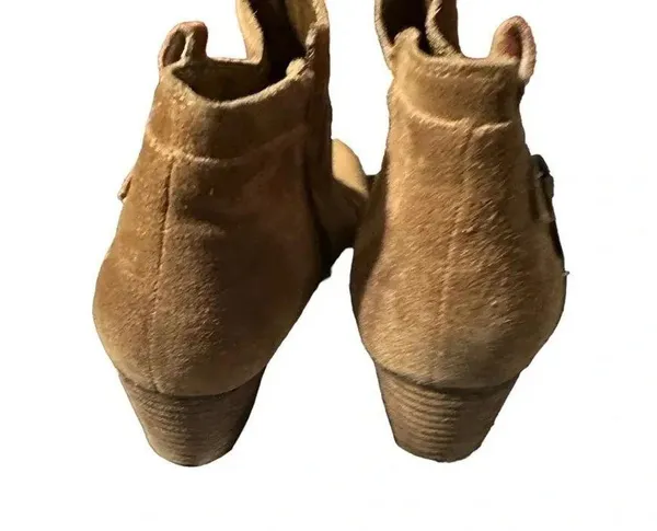 Crown Vintage Ankle Boots Womens Size 8.5 Brown Suede Leather Booties - Image 5