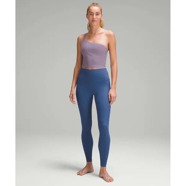 Lululemon Ribbed Nulu Asymmetrical Yoga Tank Top in Purple Ash W1ERPS Size 8 - Image 3