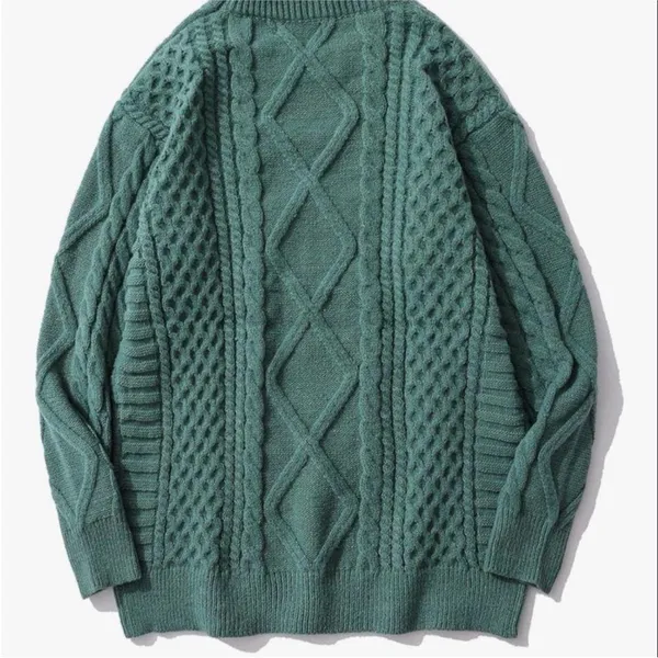 Aelfric Eden Womans Green Heavy Knit Sweater Soft Long Sleeve M Long Sleeve - Image 10