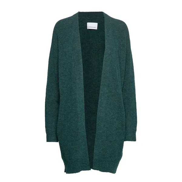 Samsøe Samsøe Nor Cardigan Sea‎ Moss Mel XXS Oversized Knit Alpaca Merino Wool - Image 2