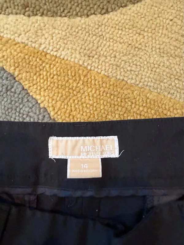 MICHAEL Michael Kors Black Low Rise Trousers Trouser Pants Slacks Women’s 14 - Image 3