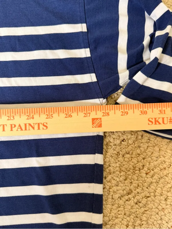 Vineyard‎ Vines XL Striped Deluxe Tee 3/4 Sleeve Modal Cotton Top Coastal Preppy - Image 5
