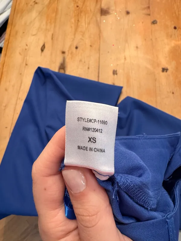 Wide-Leg Royal Blue Trousers - Image 2
