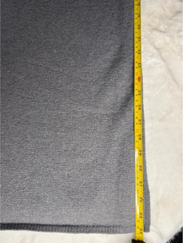 SKIMS Knit Relaxed Fit Pants Dark Heather Gray SZ Med NEW - Image 10