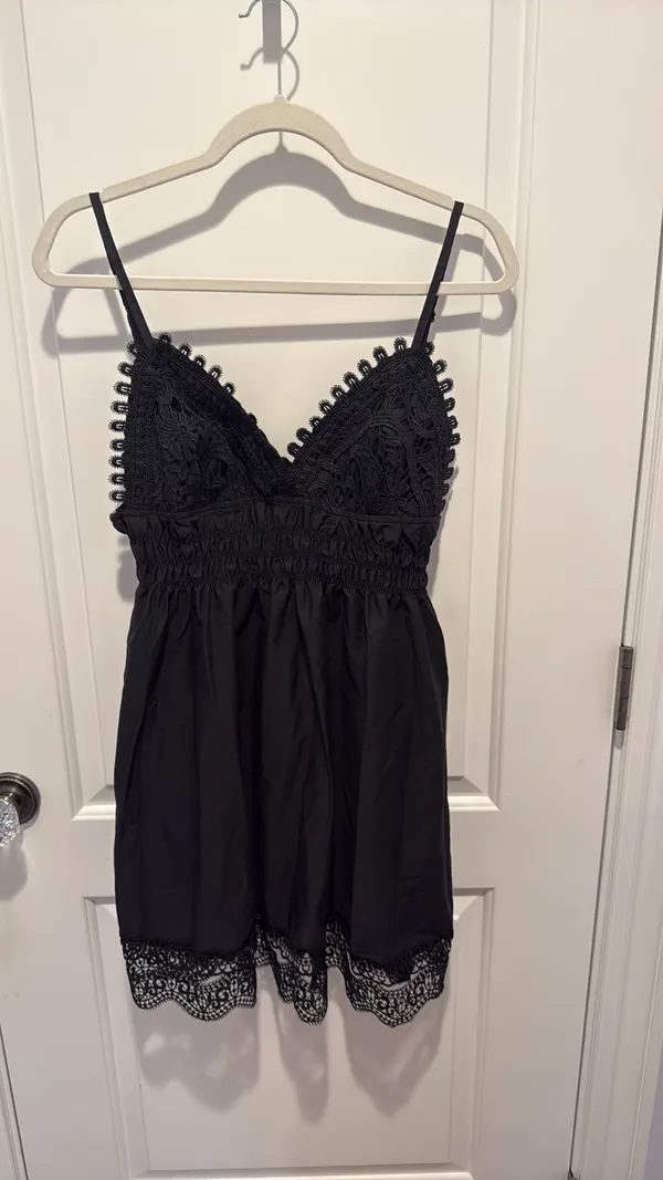 Justify Black Mini Dress size L - Image 2