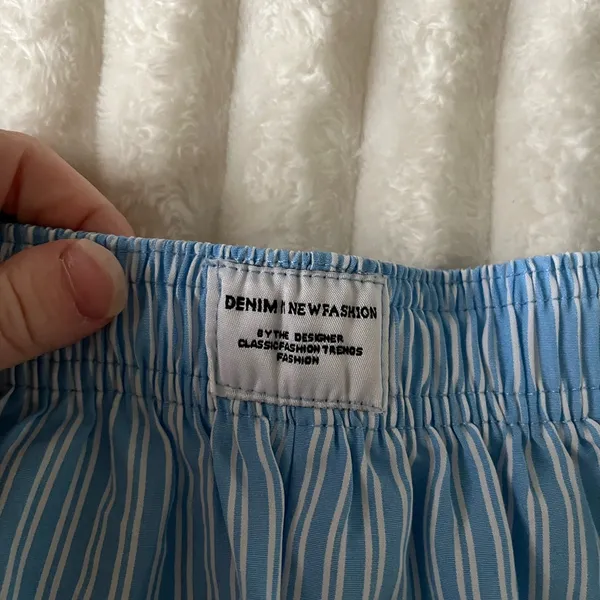 Amazon Blue Striped Shorts - Image 3