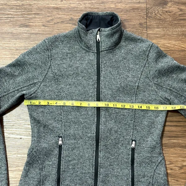 Spyder Grey Women’s Sweater Fleece Jacket Full-zip Closure Zippered Pockets Sm - Image 9