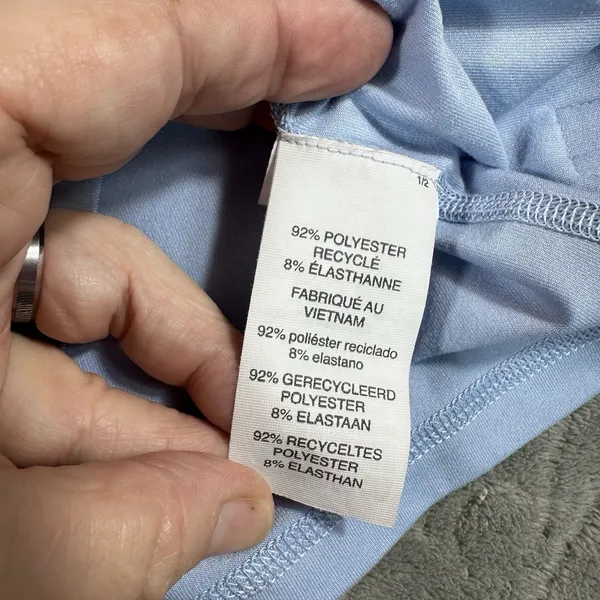 Vuori Lux Racerback Performance Tank Top Womens Medium Light Blue Butter Soft - Image 5