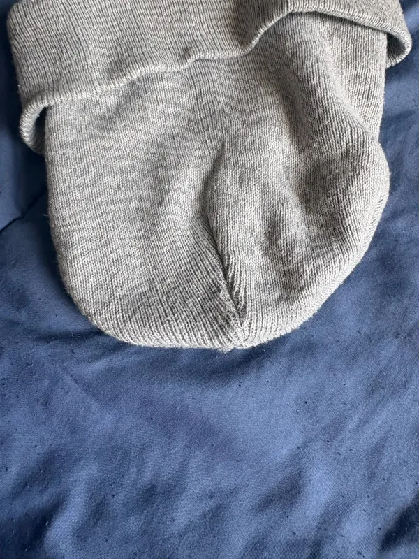Gray Acrylic Knit Beanie Hat Unisex One Size Stretch Solid Casual Winter Fall - Image 3