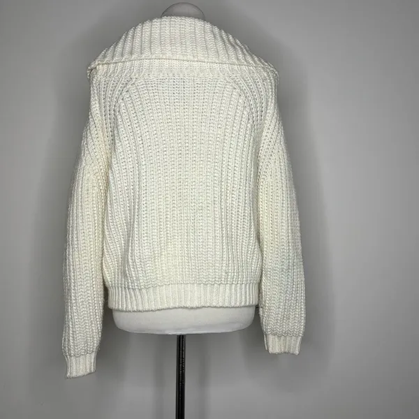 Forever 21- White Knit Turtleneck Sweater - Image 2