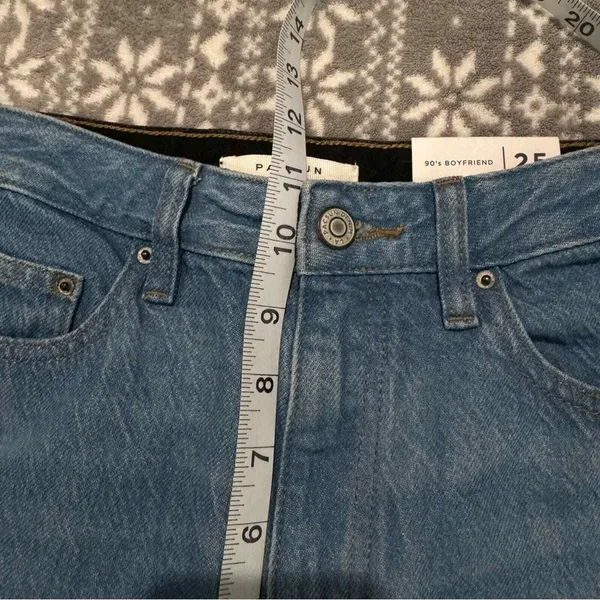 NWT Pacsun 90's Boyfriend Jeans Blue/Black Two‎ Tone Size 25 Preppy Edgy Grunge - Image 9