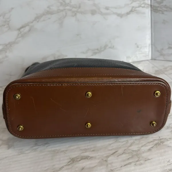 Vtg Dooney and Bourke Large Hobo‎ Black Leather Bag shoulder Purse - Image 10