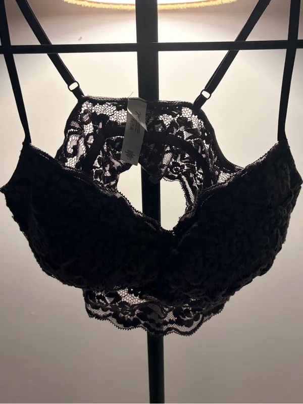 Maeve Grey Lace Bralette - Image 2