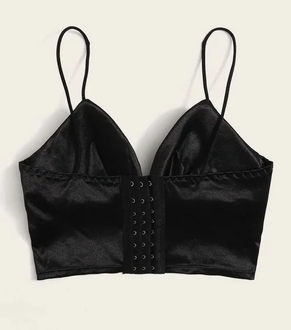 SheIn black padded crop top - Image 2