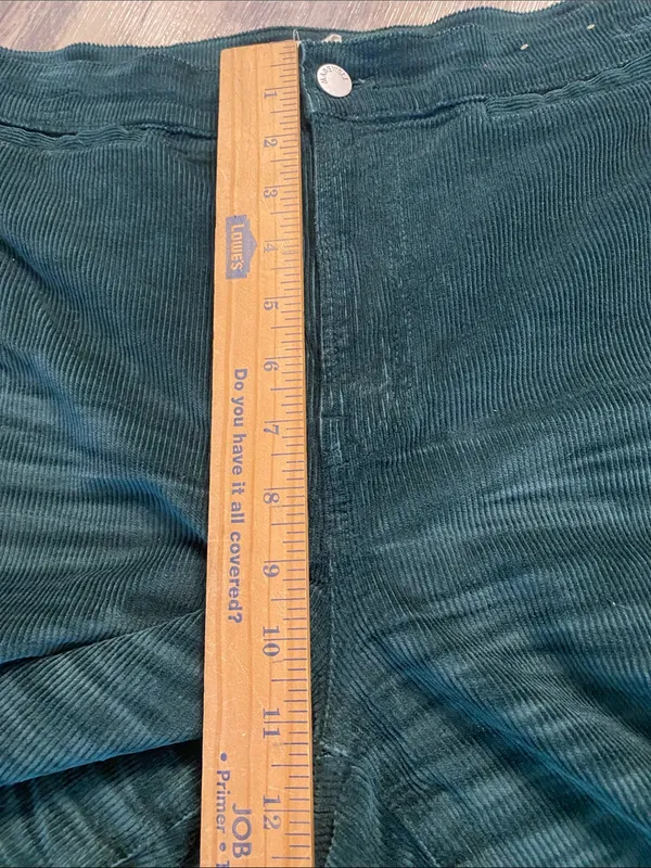Madewell Emmett Wide Leg Corduroy Pants Welt Pocket Luxury Forest Stretch 29 - Image 4