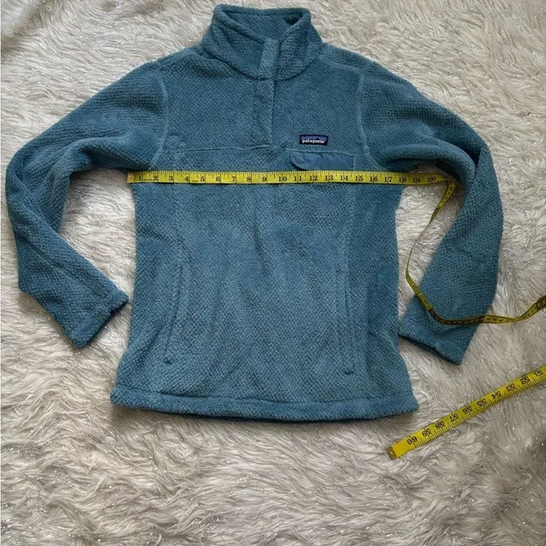 Patagonia Abalone Blue Women’s Re-Tool Snap T Fleece Pullover Jacket Size S - Image 14