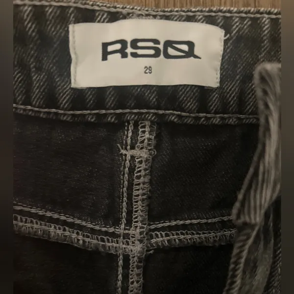 RSQ Dark Gray Denim Cargo Pants SIZE 28 - Image 3
