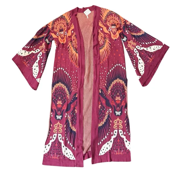 FREE PEOPLE boho maxi duster sweater, size M/L, NWT - Image 7