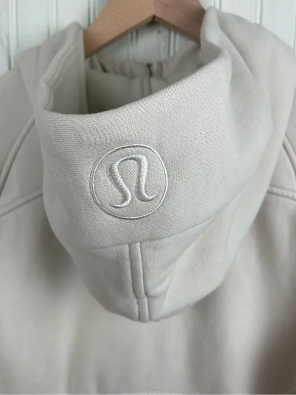 Lululemon Scuba Oversized Half-Zip Hoodie Women's Size XS/S White Opal Soft Cozy - Image 7