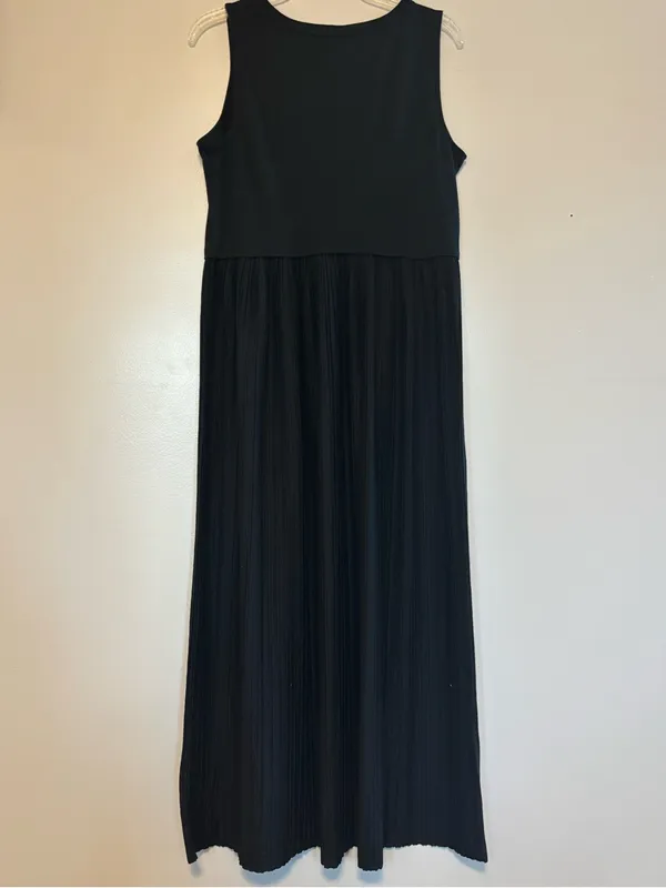 Apt. 9 Black Sleeveless Pleated Maxi Dress - Image 2