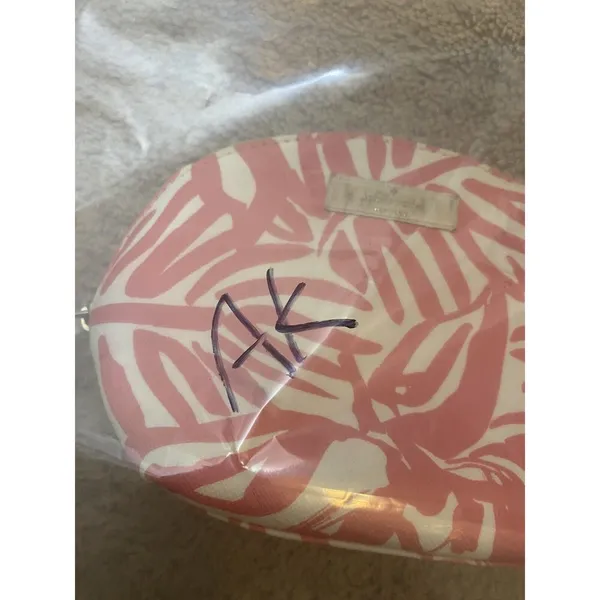 Kate Spade Grant Street Keri Domed Cosmetic Case - Pink & White - Image 9