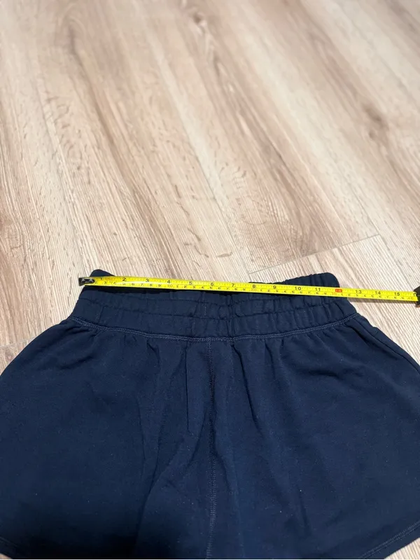 Champion Women's Soft Touch Shorts S Black Dolphin Hem Drawstring Lounge - Image 6
