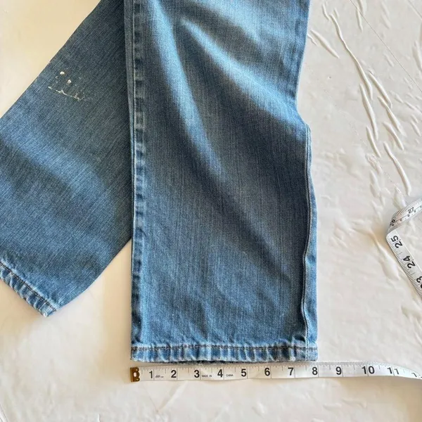 Ralph Lauren Vintage Denim Saturday‎ Jeans Distressed with Paint Marks Size 8 - Image 5