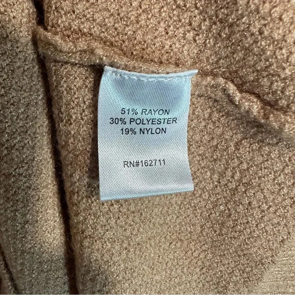 Love Ellie Brown Knit Button Front Sweater Cardigan‎ Size: Large - Image 3