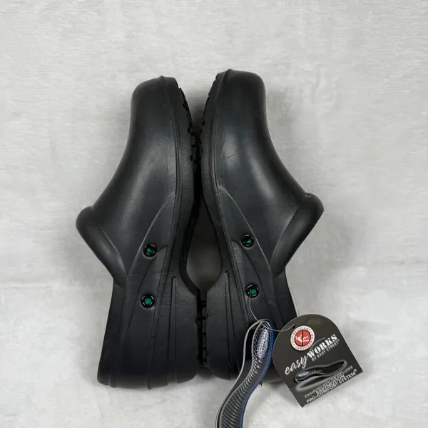 Easy Works by Easy Street Womens Black Slip‎ Resistant Work Clogs Mules Size 7M - Image 11