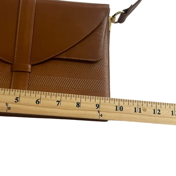 Gallery Originals Brown Leather Crossbody Bag Purse Made In Spain‎ - Image 8