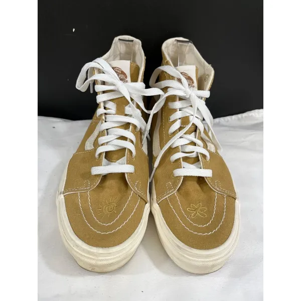 Van Unisex Tan High-top Casual Sneakers Size M8/W9.5 SKU 6217 - Image 2