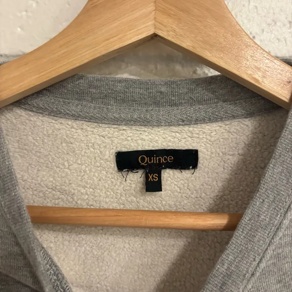 Quince heavy weight fleece boyfriend pullover - Image 3