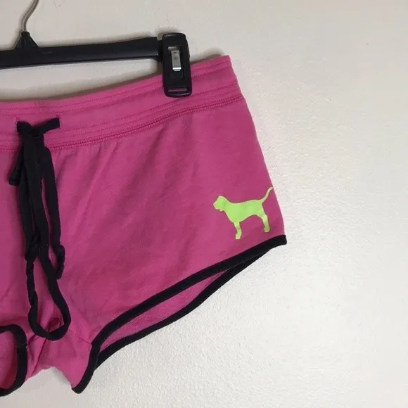 Victoria’s Secret PINK loungewear track style fleece micro shorts small y2k - Image 4