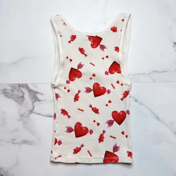 Skims Cotton Rib Heart & Arrow Tank Top - Image 3