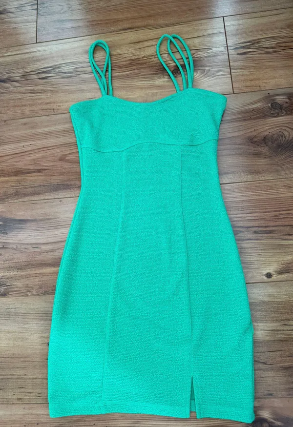 Green Mini Dress - Image 2