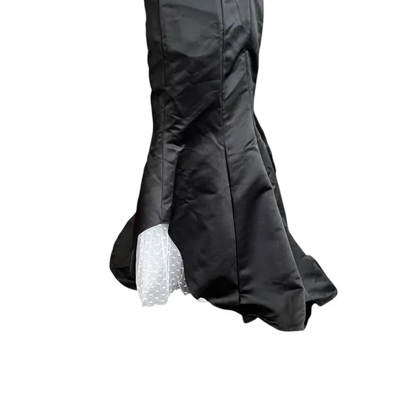 Vintage Gunne Sax Jessica McClintock Black Mermaid Gown NWT XS Strapless Y2K - Image 5
