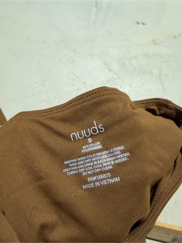 Nuuds Long Sleeve Brown Bodysuit small - Image 8