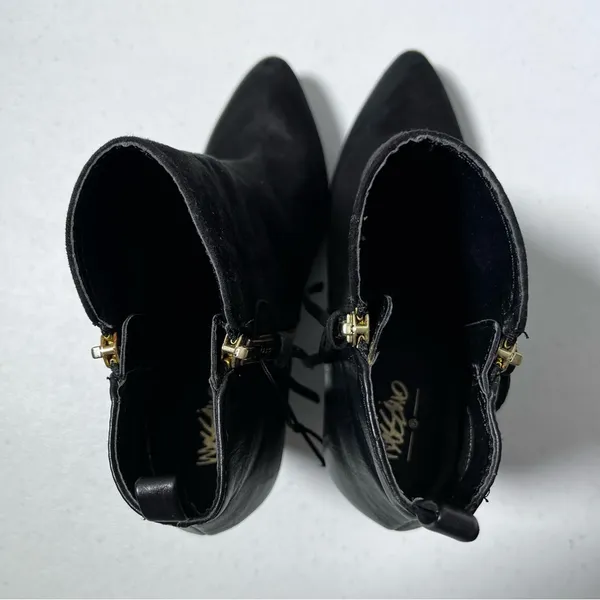 Mossimo Black Faux Leather and Suede Ankle Booties - Image 8