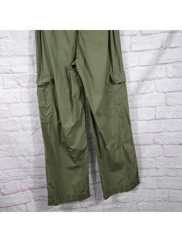 Rewash Olive Green Cargo Pants Womens Size 1/25 Wide Leg Utility Pants - Image 7